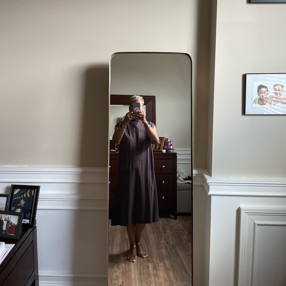 Essentials Dark Brown Midi Dress